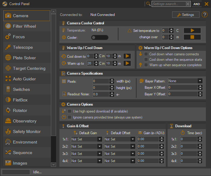 Cameras - Sequence Generator Pro Help