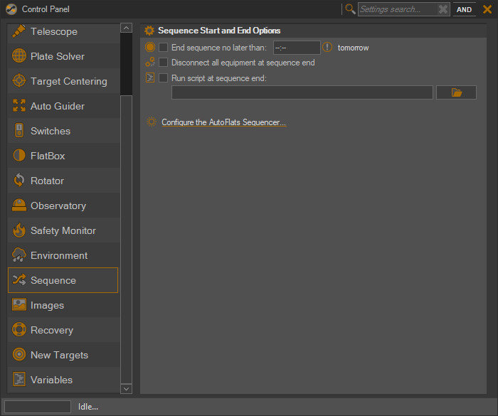 Sequence Options - Sequence Generator Pro Help