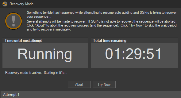 Recovery Types - Sequence Generator Pro Help